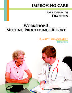 Improving care for people with Diabetes  Workshop 5