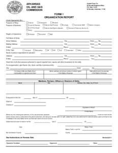 ARKANSAS OIL AND GAS COMMISSION Submit Form To: El Dorado Regional Office