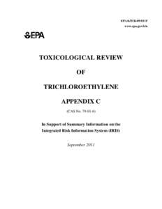 TOXICOLOGICAL REVIEW OF TRICHLOROETHYLENE APPENDICES
