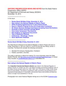 Humanities / State Historic Preservation Office / National Historic Preservation Act / Historic Preservation Fund / National Register of Historic Places / National Trust for Historic Preservation / Advisory Council on Historic Preservation / National Center for Preservation Technology and Training / Preservation / Historic preservation / Architecture / Cultural heritage