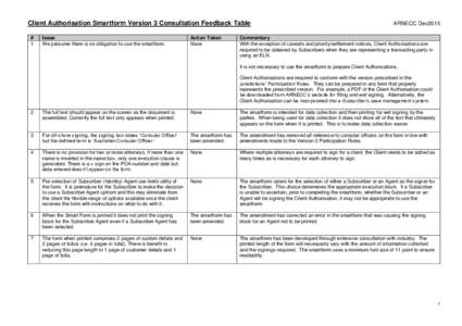 Client Authorisation Smartform Version 3 Consultation Draft Feedback Table (for publication).docx