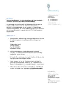 Microsoft Word - Merkblatt_Spendensammelaktion TUM Universitätsstiftung.docx