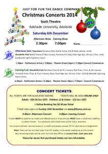 2014 Christmas Concert Brochure
