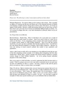 Logic model / Program evaluation / Systems engineering process / Michael Quinn Patton / Next Magazine / Welfare / Evaluation methods / Evaluation / Sociology