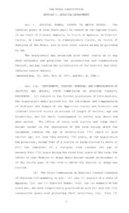 THE TEXAS CONSTITUTION ARTICLE 5. JUDICIAL DEPARTMENT