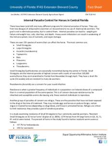 Microsoft Word - Internal Parasite Control for Horses in Central Florida