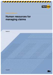 Microsoft Word - External Guideline #14 - Human resources for managing claims - Final.docx