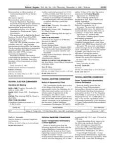 [removed]Federal Register / Vol. 66, No[removed]Thursday, December 6, [removed]Notices Memorandum re: Memorandum of Understanding with Farm Service Agency.