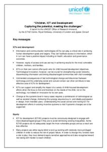 Computing / Development / Information and communication technologies for development / Information and communication technologies in education / Information and communications technology / Digital media / InfoDev / Digital divide / Technology / Communication / Information technology