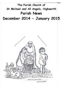The Parish Church of St Michael and All Angels, Highworth Parish News December[removed]January 2015