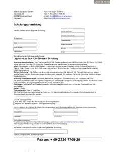 Formular drucken  Bluhm Systeme GmbH MaarwegRheinbreitbach Germany