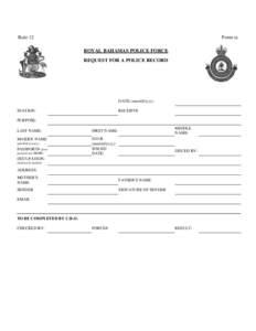 Royal Bahamas Police Force - Police Record
