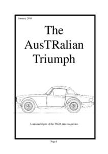 January[removed]The AusTRalian Triumph