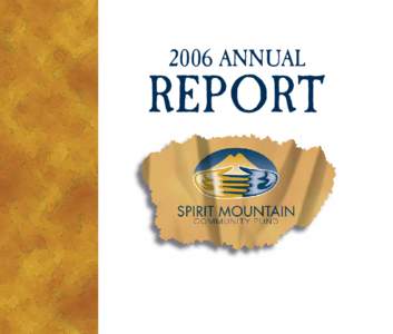 2006 ANNUAL  REPORT TABLE OF