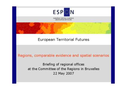 Committee of the Regions / Europe / Cliff Hague / European Union / Interreg / Region
