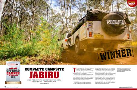 OFFROAD  CAMPER OF THE YEAR 2013