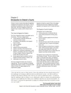 Ministry of the Attorney General - Court Services Division - Annual Report[removed]Chapter 2