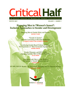 Sociology / Behavior / Michael Flood / Sexism / Pro-feminism / Feminism / Instituto Promundo / Sociology of gender / Gender studies / Gender / Social philosophy