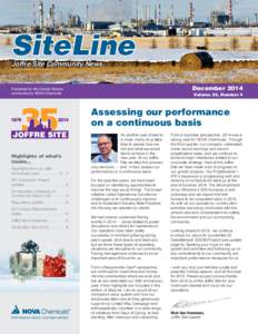 SiteLine Joffre Site Community News December[removed]Published for the Central Alberta