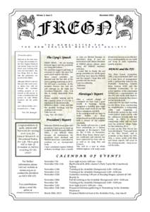 Volume 1, Issue 1  November 2012 FREGN T