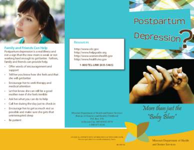 Postpartum Depression Brochure.indd