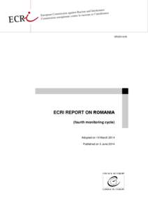 CRI[removed]ECRI REPORT ON ROMANIA (fourth monitoring cycle)  Adopted on 19 March 2014