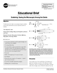 Educational Product  National Aeronautics and Space Administration  Educators