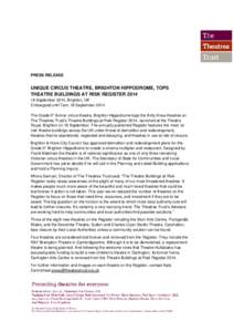 Microsoft Word - 20140918_EMBARGOED_PressRelease_TheatreBuildingsAtRiskRegister2014_FINAL