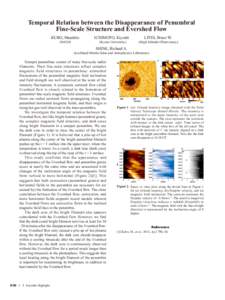 Temporal Relation between the Disappearance of Penumbral Fine-Scale Structure and Evershed Flow KUBO, Masahito (NAOJ)