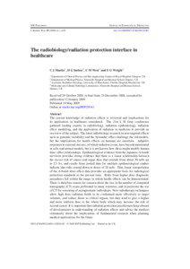 The radiobiology/radiation protection interface in healthcare