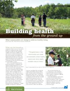 Langford walking trail (close to Neepawa).  Building health from the ground up