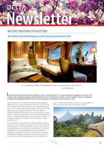 Newsletter A O Û TNos destinations d’exception