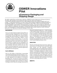 Business / Waste reduction / Waste management / Design / Environmental social science / Packaging and labeling / Waste minimisation / Cradle-to-cradle design / Marianne Lamont Horinko / Industrial ecology / Environment / Sustainability