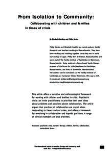 Clinical psychology / Psychotherapy / Psychotherapists / Mental health / Michael White / Narrative therapy / Family therapy / David Epston / Health / Medicine / Psychiatry