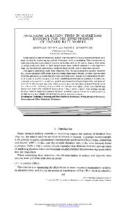 Econometrics / Survival analysis / Poisson processes / Proportional hazards models / Bond duration / Semiparametric model / Maximum likelihood / Dummy variable / Exponential distribution / Statistics / Statistical models / Regression analysis