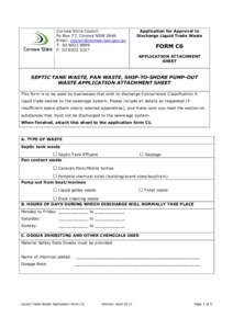 Trade Waste Application - Form C6