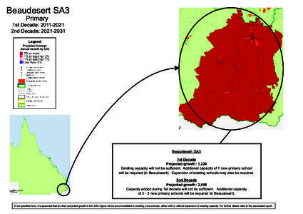 School Infrastructure Demand Maps (SA3): Brisbane Inner - East