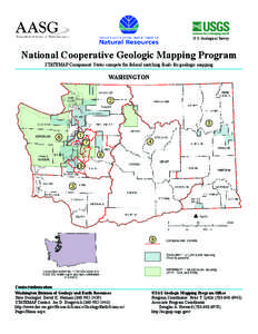 U.S. Geological Survey  National Cooperative Geologic Mapping Program STATEMAP Component: States compete for federal matching funds for geologic mapping  WASHINGTON