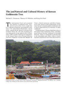 The (un)Natural and Cultural History of Korean Goldenrain Tree Michael S. Dosmann, Thomas H. Whitlow, and Kang Ho-Duck