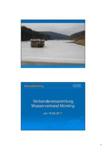 Hochwasserschutz Gewässerunterhaltung Naturnaher Ausbau Verbandsversammlung Wasserverband Mümling