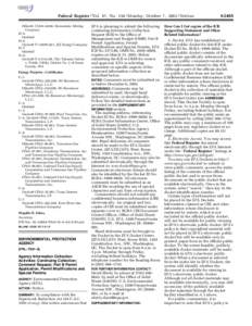 Federal Register / Vol. 67, No[removed]Monday, October 7, [removed]Notices Other#s UL00–4,004, Homestake Mining Company H–5. Omitted H–6.