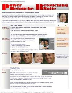 Soft-Filter photoshop plugin for retouching digital photos