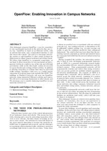 Network architecture / Computer networking / Local area networks / Streaming / Virtual LAN / Traffic flow / Network switch / Router / Ethernet / Computing / Networking hardware / OpenFlow