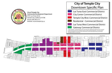 TempleCityMap - Downtown Specific Plan