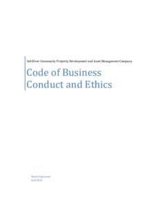 Code of Business Conduct and Ethics