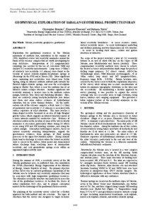 Geology / Geomagnetism / Magnetotellurics / Economic geology / Electrical resistivity and conductivity / Geothermal exploration / Sabalan / Exploration geophysics / Meshgin Shahr / Provinces of Iran / Ardabil Province / Physical quantities