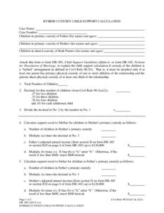 DR-308 Hybrid Custody Calculation[removed])