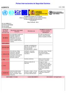 Nº CAS[removed]International Chemical Safety Cards (WHO/IPCS/ILO)