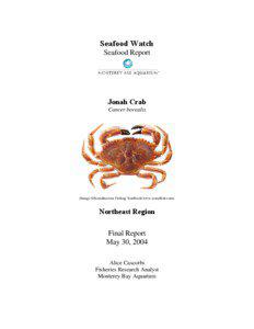 Microsoft Word - MBA_SeafoodWatch_JonahCrab_Report_30Mar04