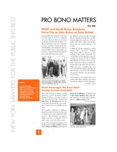 Ropes & Gray / Holland & Knight / New York Lawyers for the Public Interest / Hughes Hubbard & Reed / Paul /  Weiss /  Rifkind /  Wharton & Garrison / Burton Awards for Legal Achievement / Dewey & LeBoeuf / Law / Skadden /  Arps /  Slate /  Meagher & Flom / Weil /  Gotshal & Manges